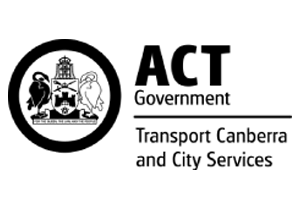 Abstract logo with stylized shapes and the word 