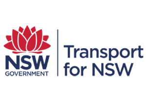 Abstract logo with stylized shapes and the word 